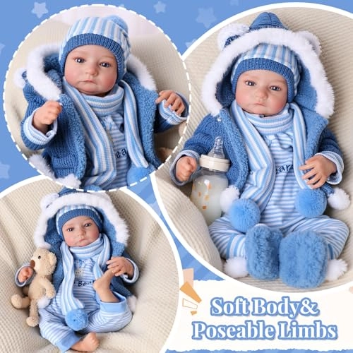 Reborn Baby Doll - 17Inch Vinyl Boy Ages 3+