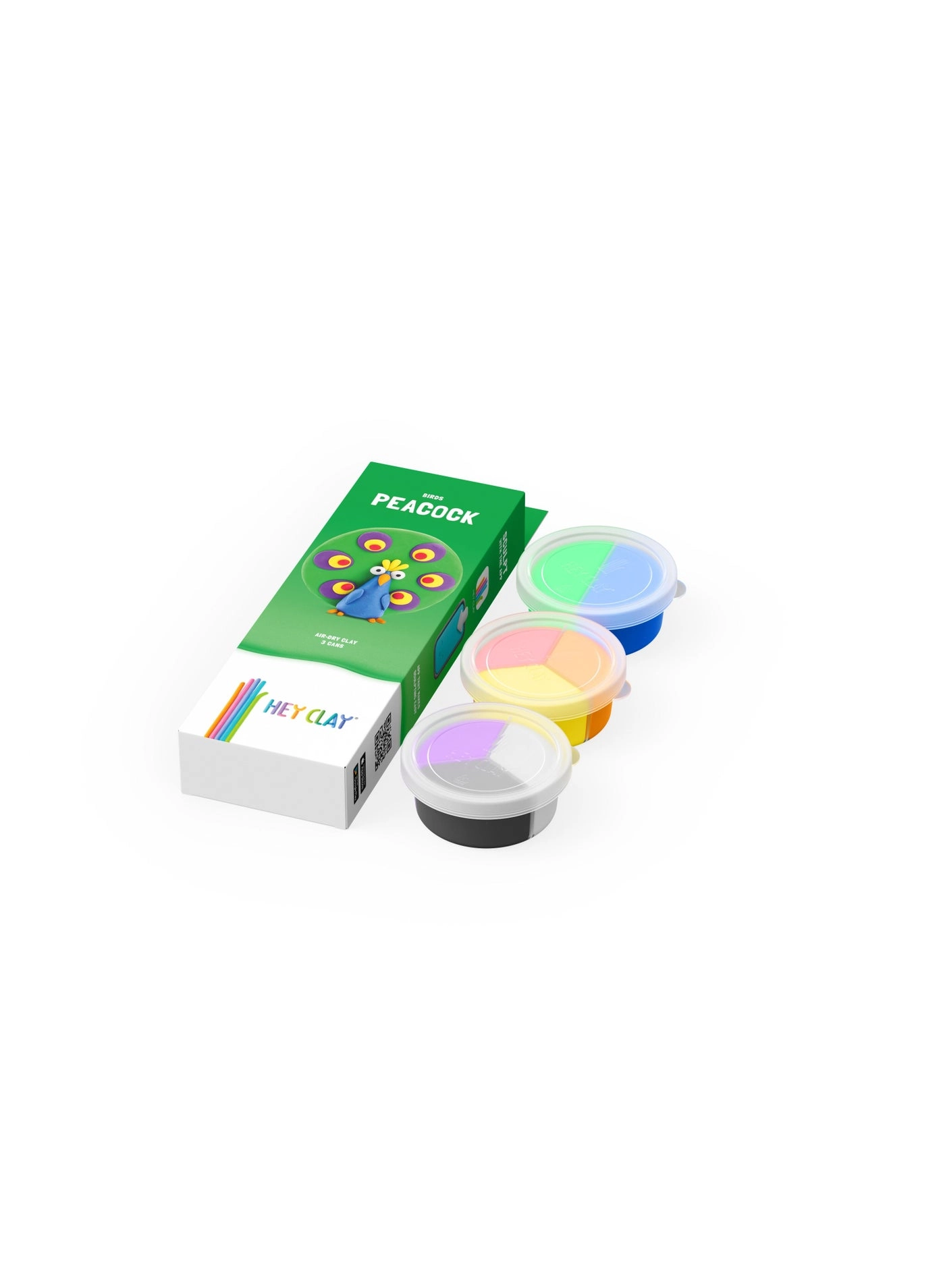 DIY Peacock Plastic Creative Modelling Air-Dry Clay - Organic 170g