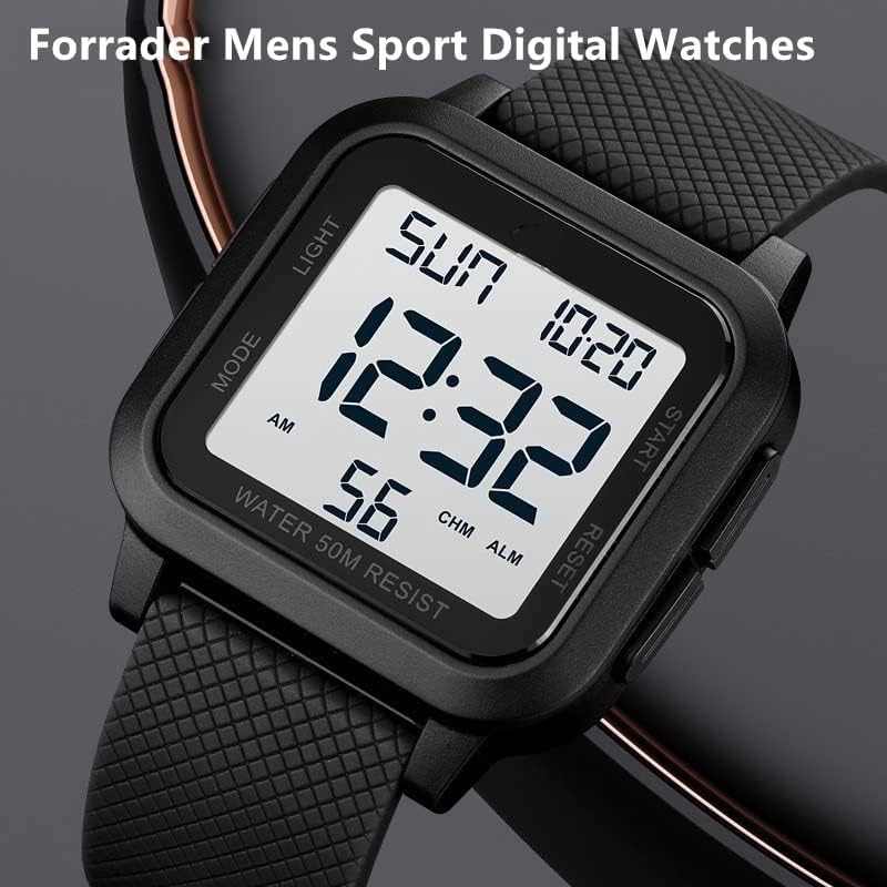 Sport Digital Watch 40mm Acrylonitrile Butadiene Styrene