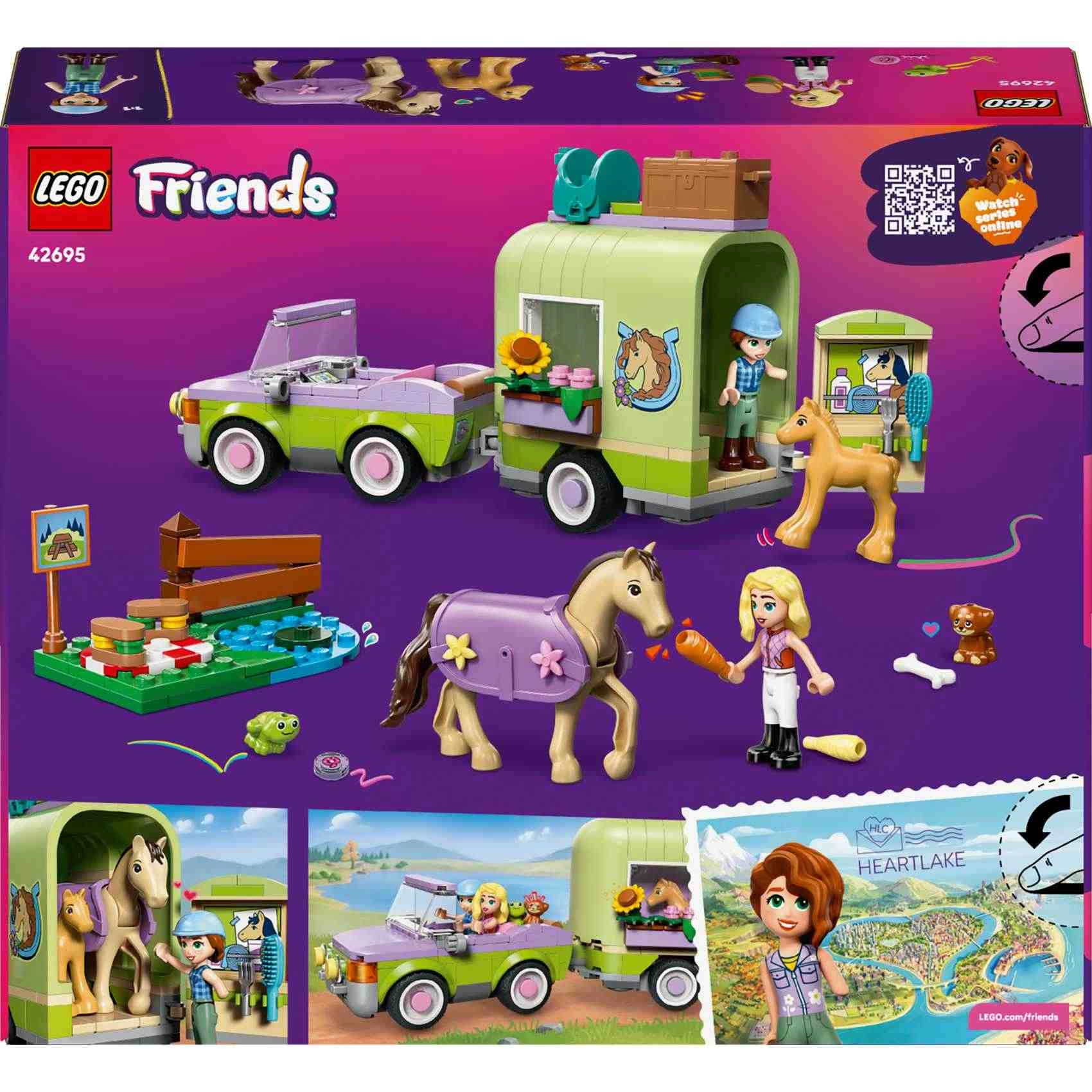 COLOR LAND CHILDRENS TOYS CENTER LLC Friends Horse & Baby Foal Trailer (42695)