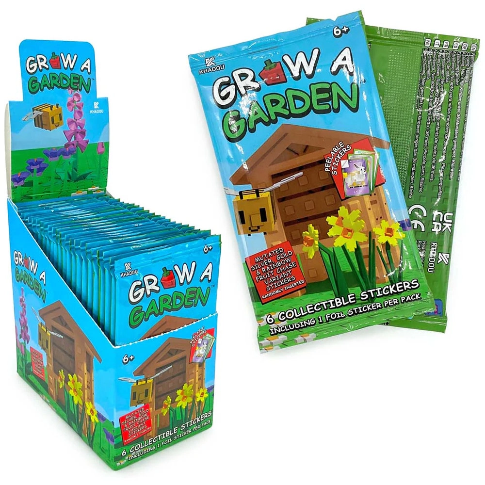 KHADOU Grow A Garden Sticker Book Collectible 6 pcs