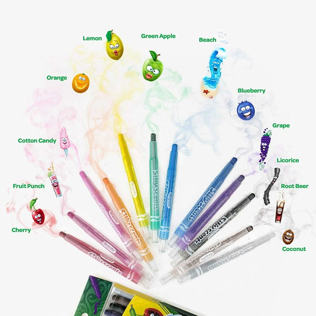 Scented Twistable Crayons - 12 piece(s)