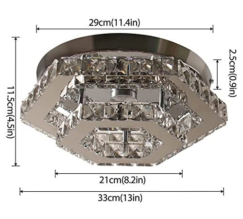 Hexagonal Crystal Chandelier - 6500K