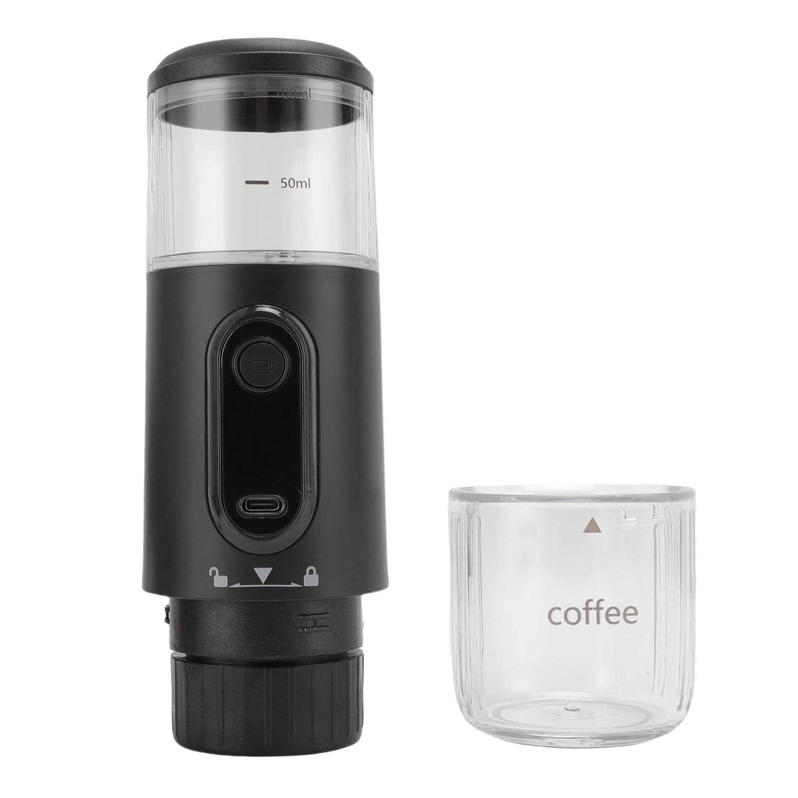 Portable Coffee Maker - 100ml ground coffee and capsules