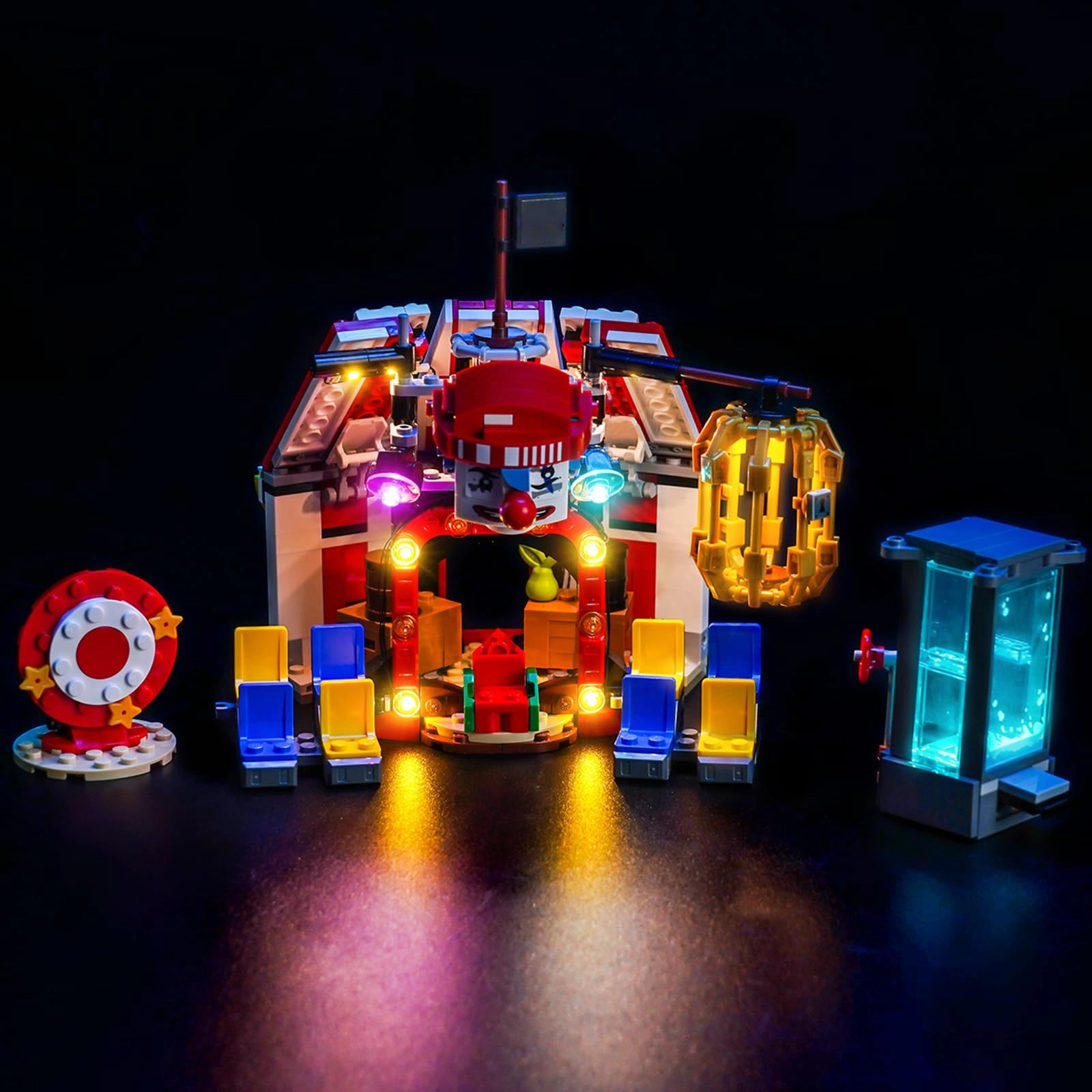 LocoLee Light kit Compatible with Lego 75637 Buggy The Clown's Circus Tent - LED USB powered