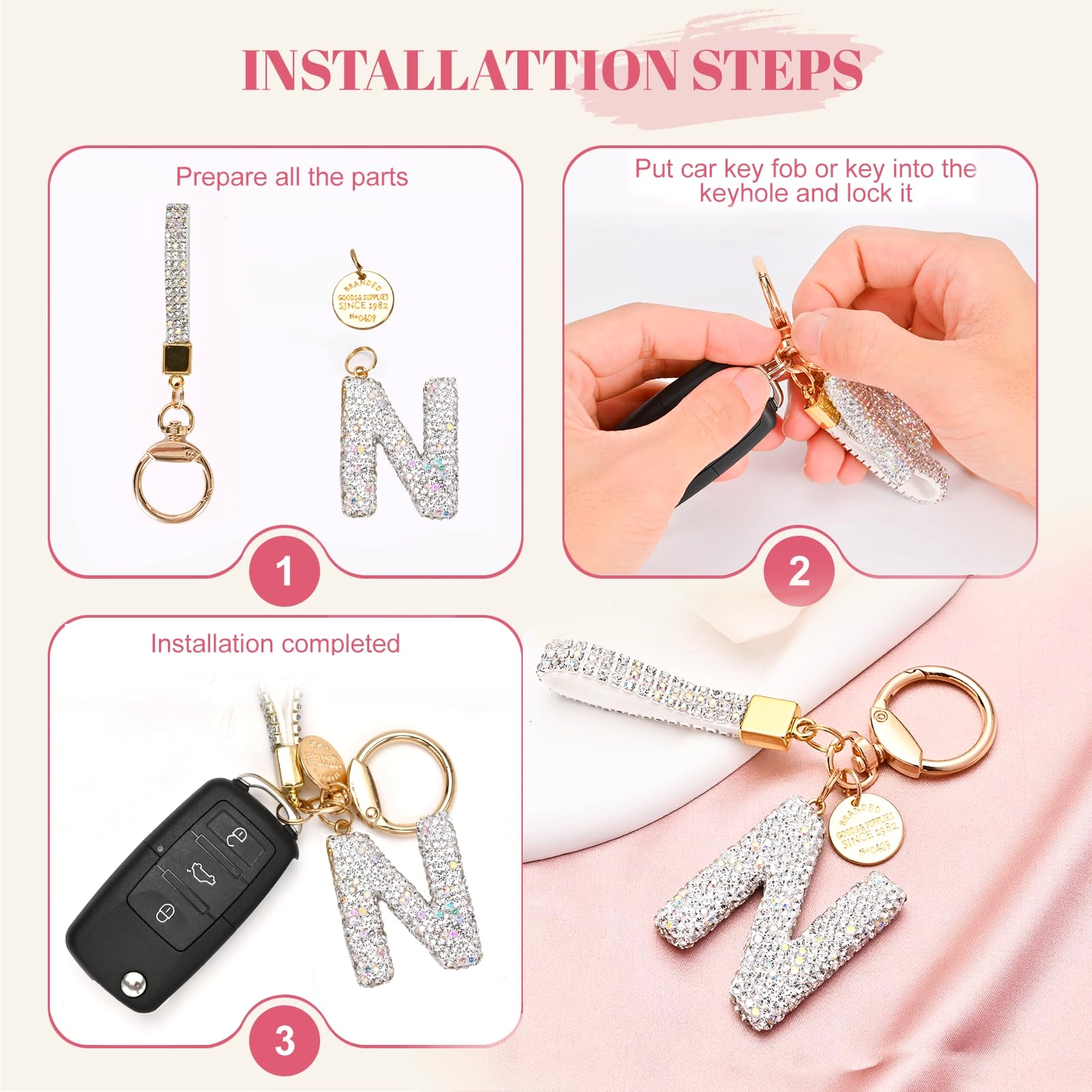 Initial Letter Keychain