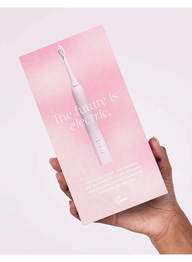 Electric Toothbrush - Rose USB-C Rechargeable 3 Modes