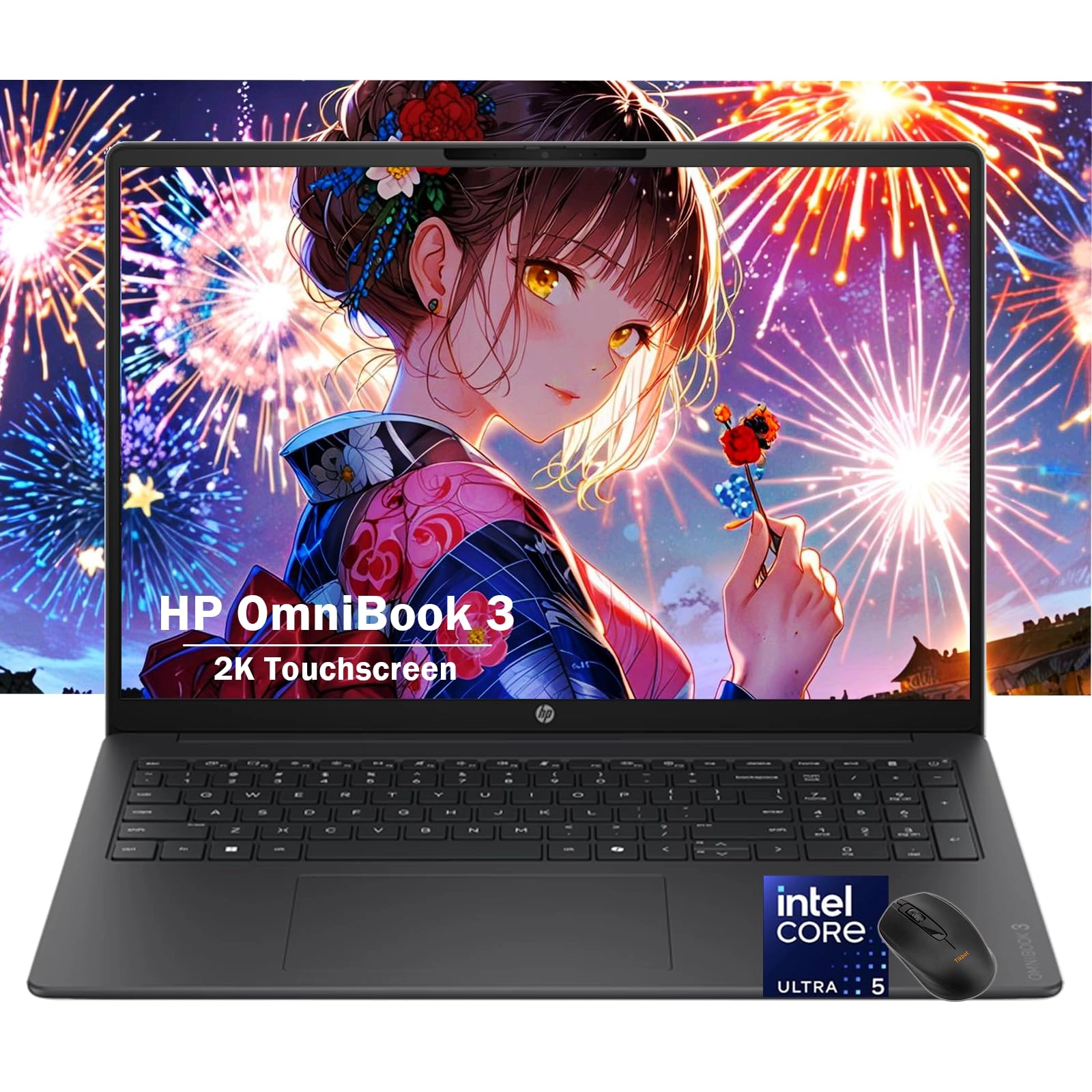 HP OmniBook 3 Gen hz0 16" Snapdragon X X1-26-100 16GB RAM 512GB SSD FHD+ Touch + Mouse