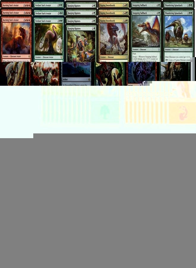 MTG Decks & More Dinosaur Enrage Deck - 60pcs