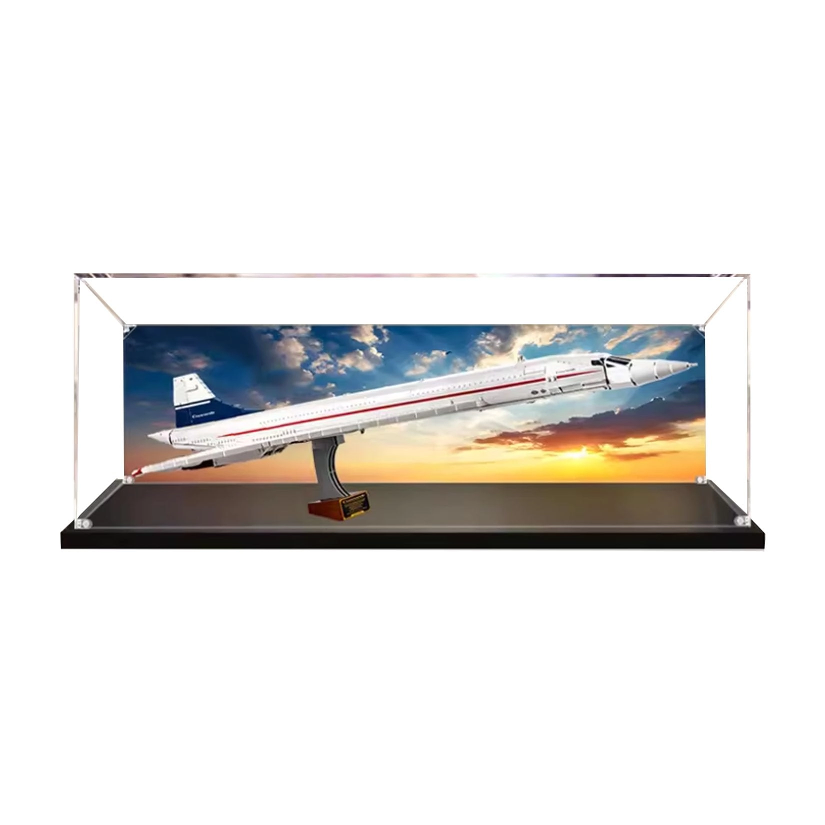HALFS Lego Acrylic Display Case for Lego Icons 10318 - Airbus Concorde