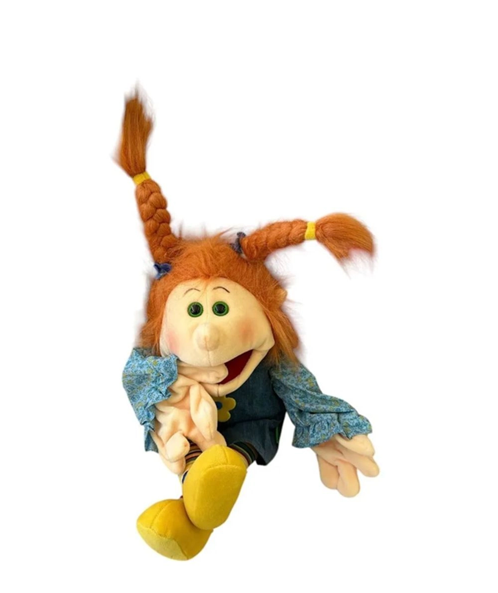 Tanni Living Hand Puppet - 45cm Removable denim dress