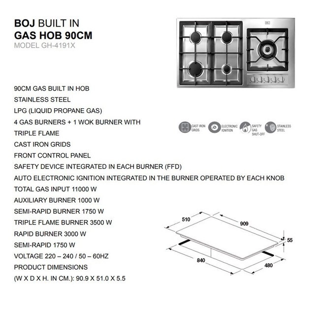 GH 4191X - Gas hob
