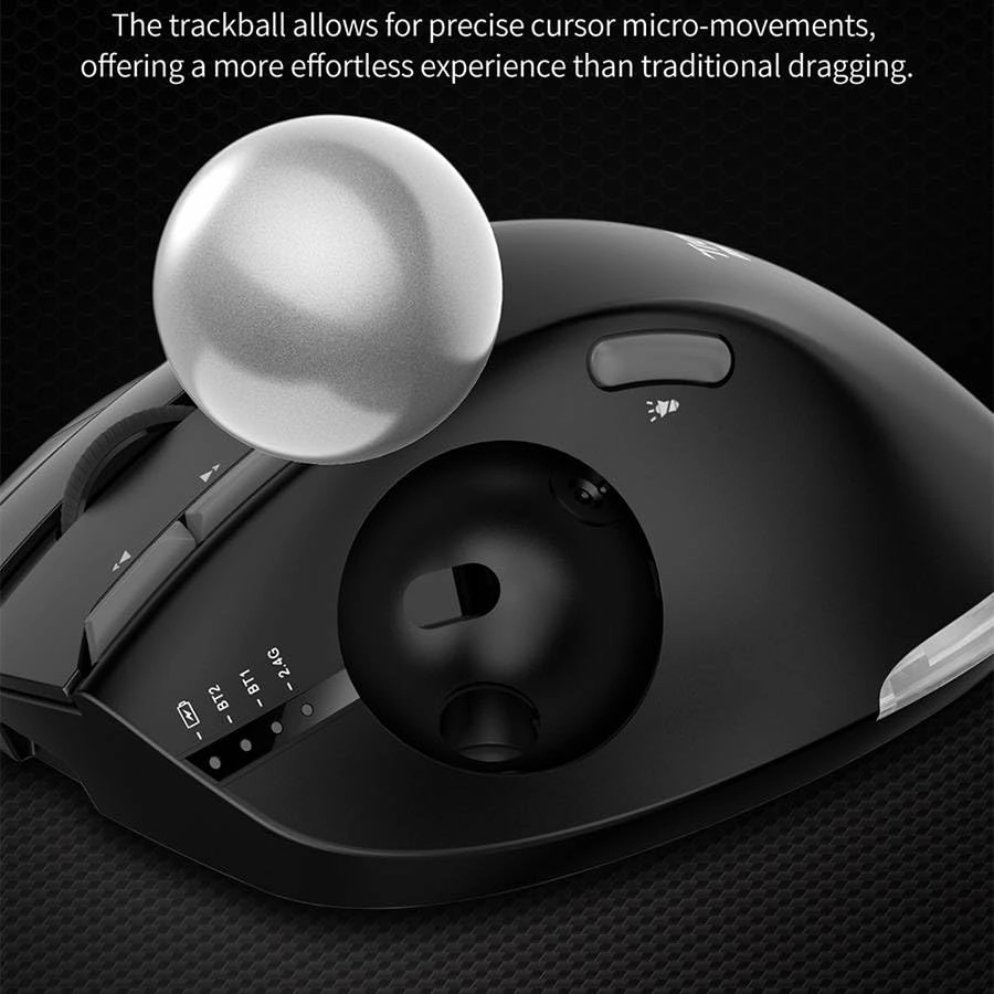 Ergonomic Trackball Mouse - Wireless