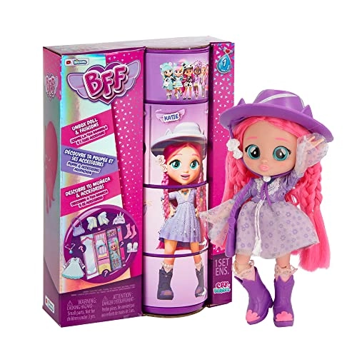 CRY BABIES Katie Fashion Doll - 9+ Surprises 7.8 Inch Ages 4+
