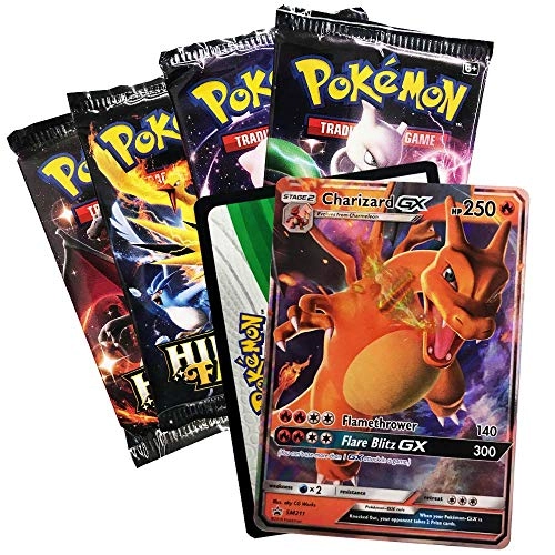 SM11.5 Hidden Fates Tin - Charizard-GX 4 Booster Packs