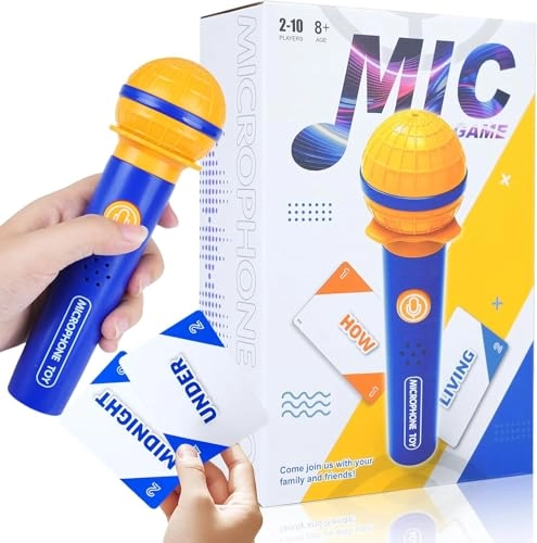 Real Mic Karaoke Party Game - Ages 8+ 130 word cards