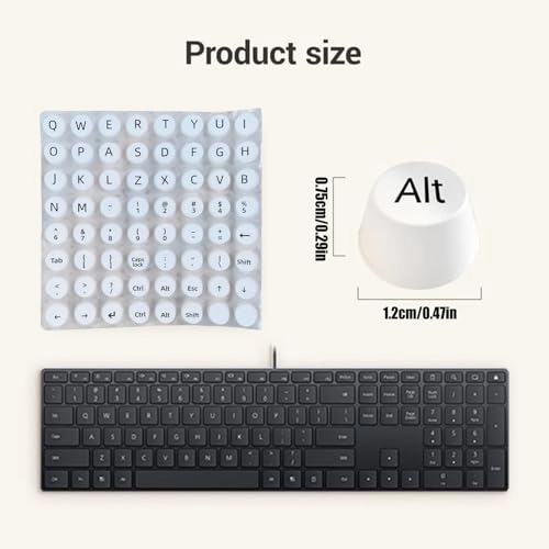 Keyboard Stickers for Long Nails