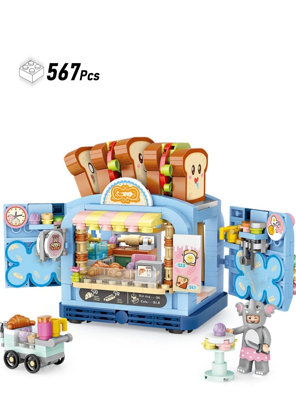 Loquat Bakery Model Set - Bakery 567pcs
