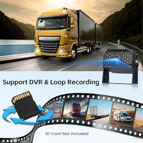 Digital Reversing Camera - Night vision wireless 1024 x 600 pixels