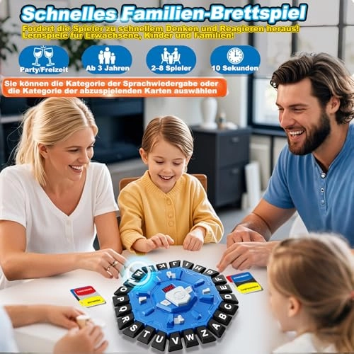 Word Game - 24 Keys Letters Press 220 Theme Categories (German)