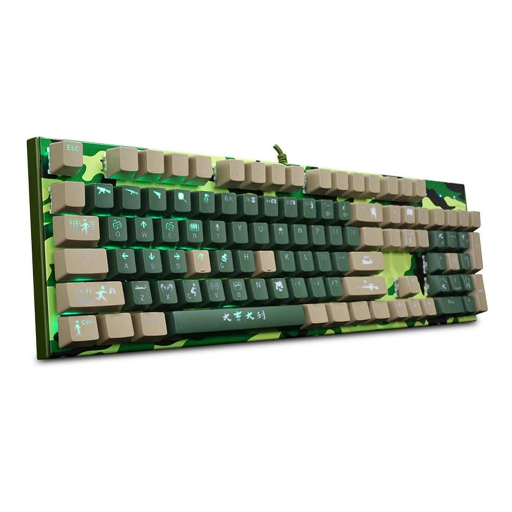 IEUDFO Camouflage Mechanical Gaming Keyboard - Wired