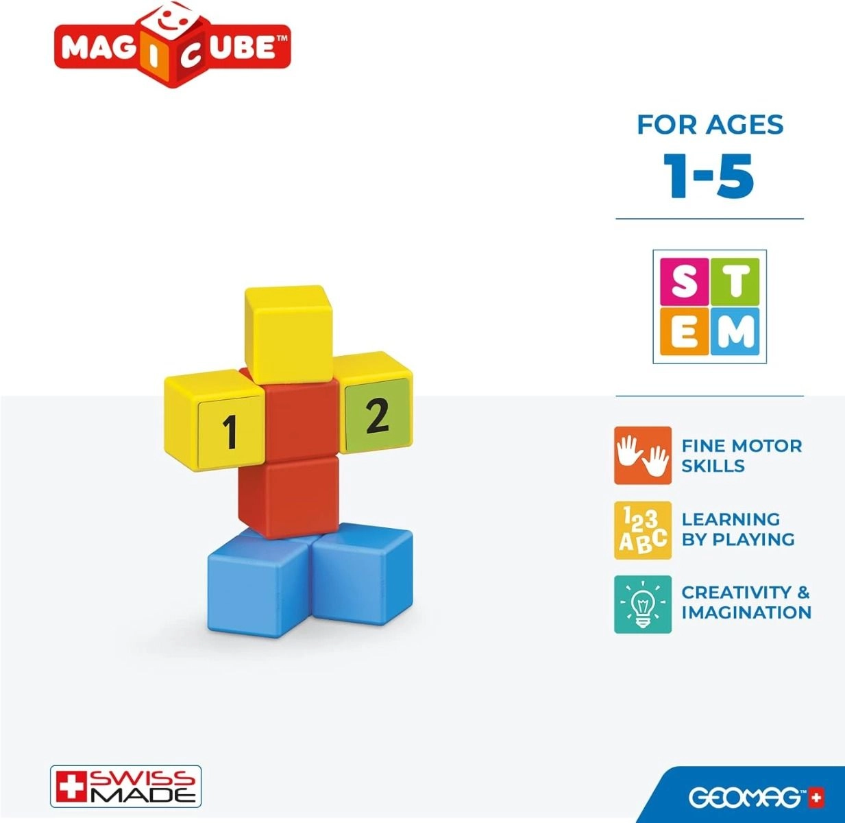 Magicube Math Building Clips - 61pcs