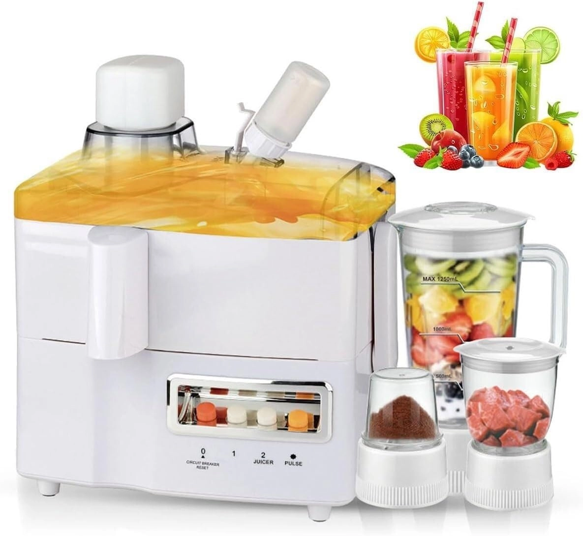 Generic 4 In 1 Juicer & Blender - 800W 1.8L