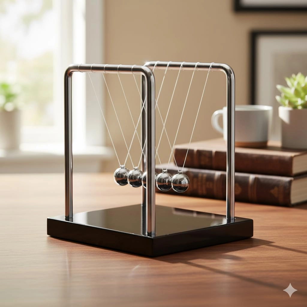 Newtons Cradle - Science 5 Balls