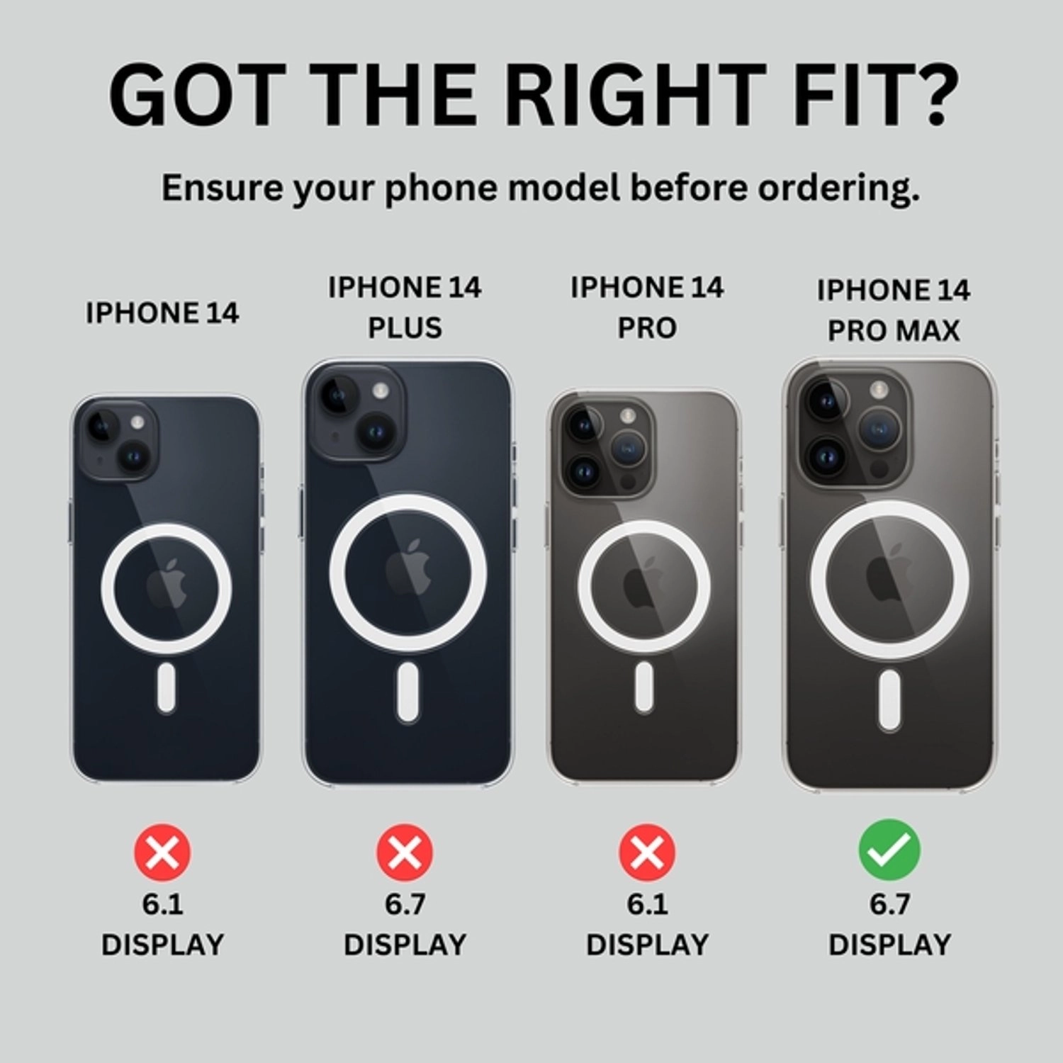 Case Screen Protector - TPU-PC for iPhone 14 Pro Max