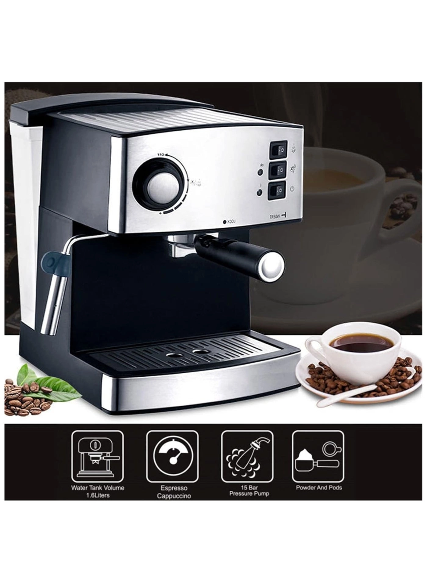 Coffee Maker - Automatic steam jet