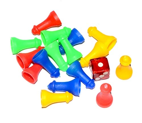 2 in 1 Ludo and Snakes & Ladders Wooden Board - 4 months - 3 years