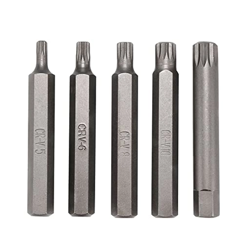 Spline& Hex& Torx Star Bit Socket Set - 40Pcs/Set 75mm 30mm