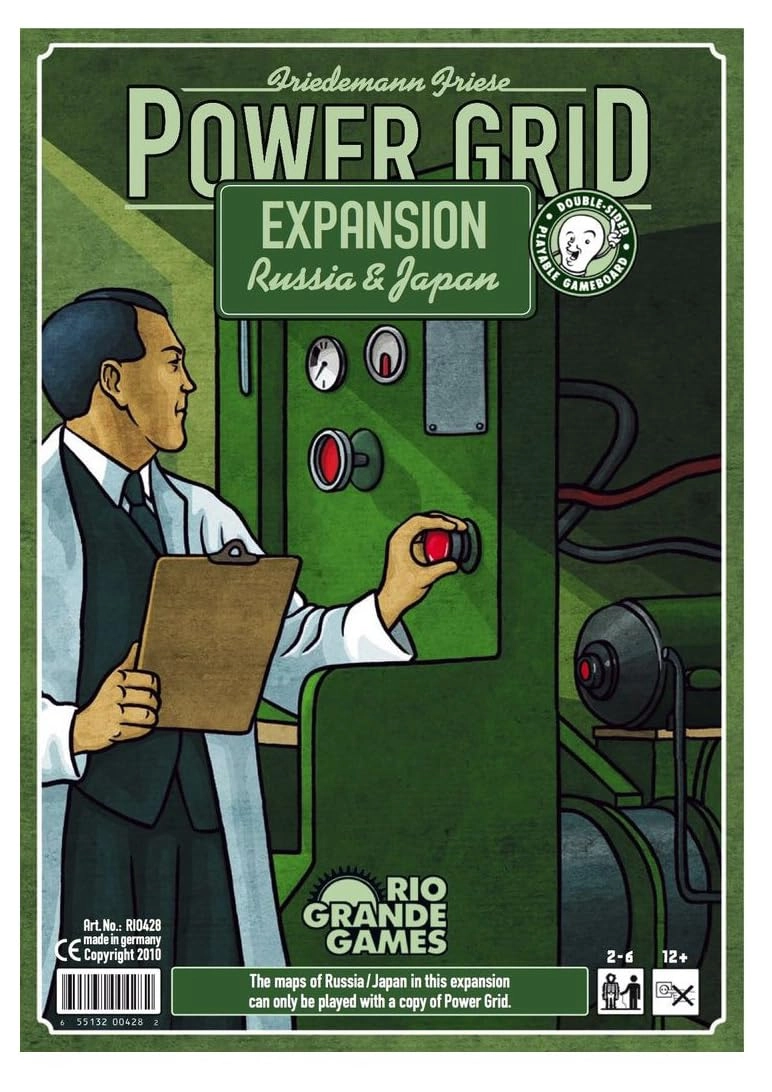Rio Grande Games Power Grid: Russia And Japan Expansion