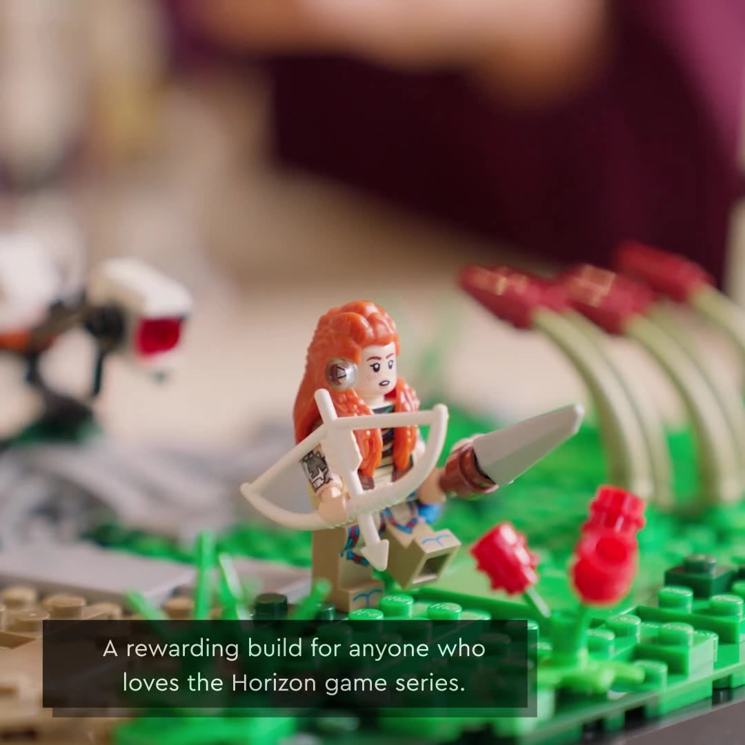 Horizon Forbidden West Tallneck 76989 - Display Stand Aloy and Watcher figures