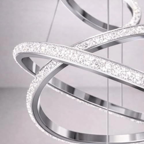 Infinity Ring Chandelier - Dimmable