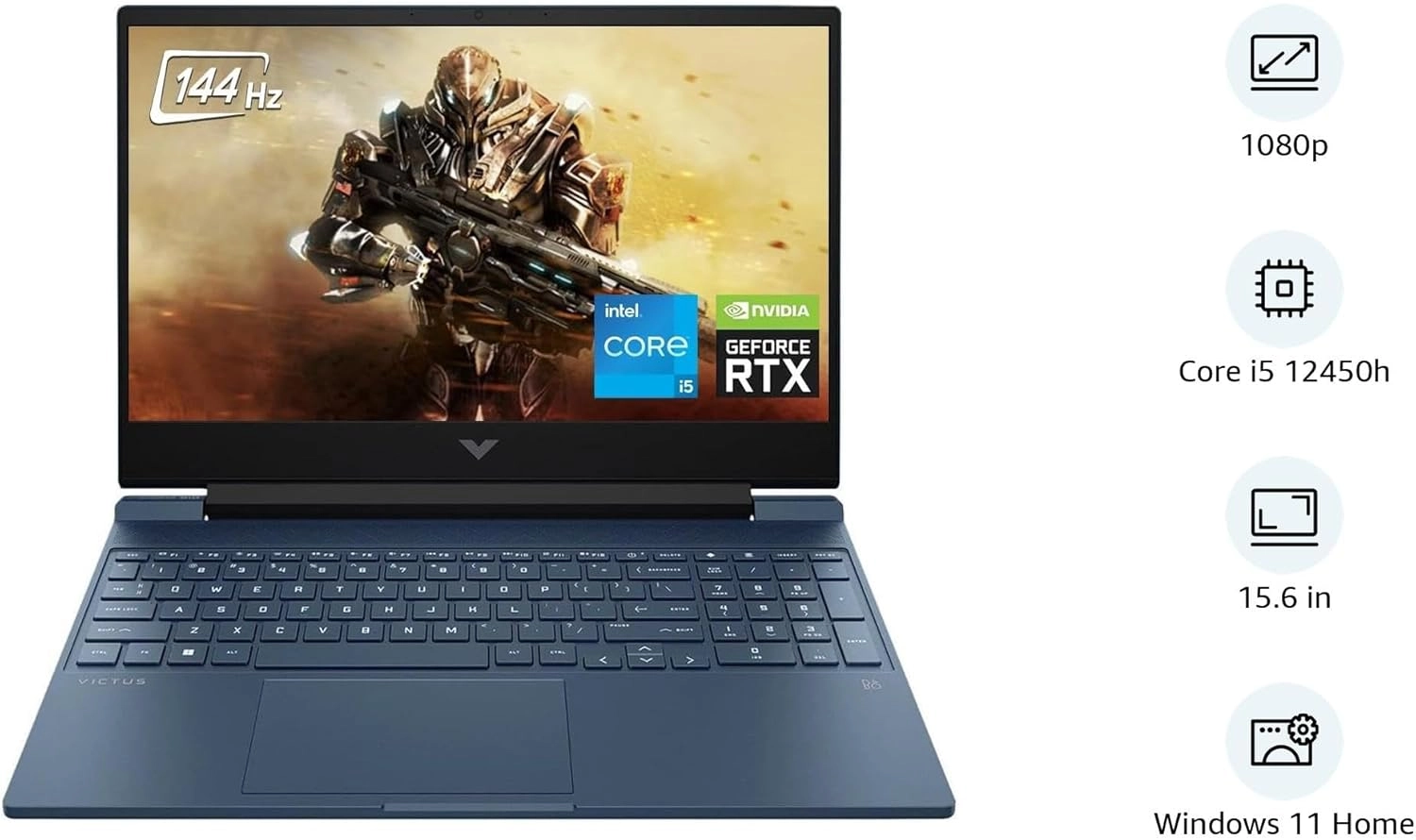 Victus 15 - 15.6'' Core i5-12450H 16GB DDR4 1TB SSD