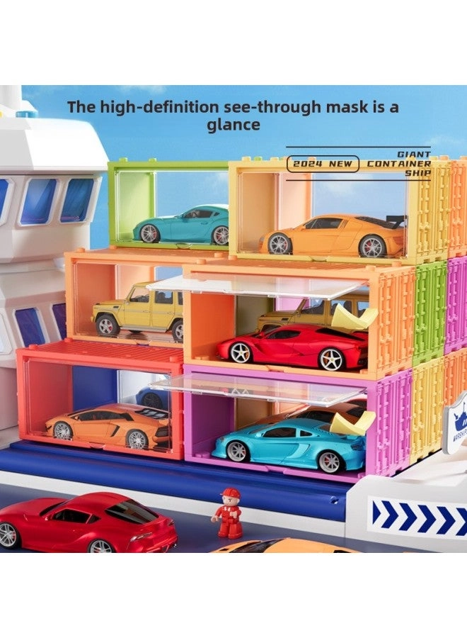 Children's Giant Cargo Wheel Toy Container + Alloy Cars + Pull-back Cars + Containers - 4+ Years 24 pieces