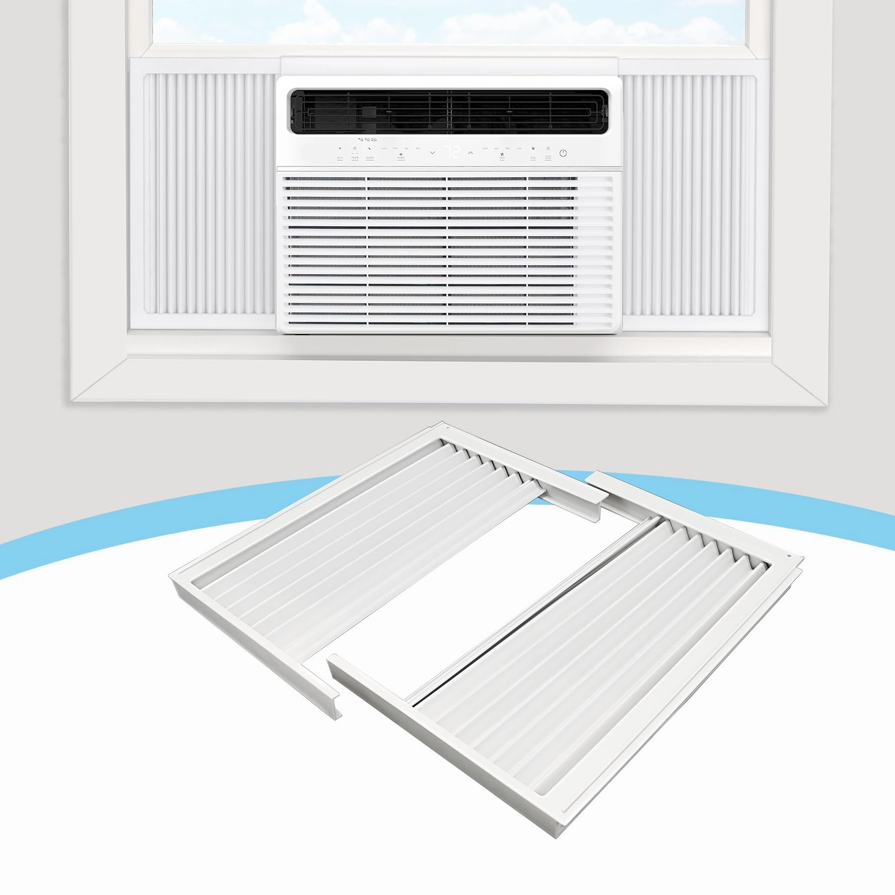 Air Jade Window Air Conditioner Side Panels - 10,000 Btu