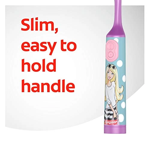 Barbie Extra Soft Electric Toothbrush - Battery Powered 3+ Years + Barbie Anticavity Toothpaste - 80g + Automatic Hands-Free Wall Mounted Toothpaste Dispenser - 5 Hole Toothbrush Holder