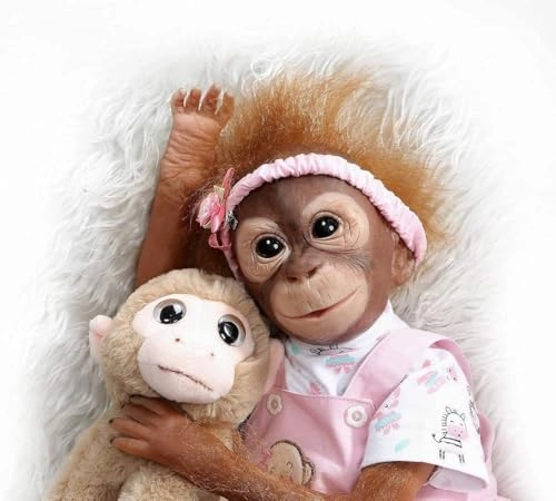 Reborn Monkey Doll - 22 Inches 55 cm Silicone Ages 3+