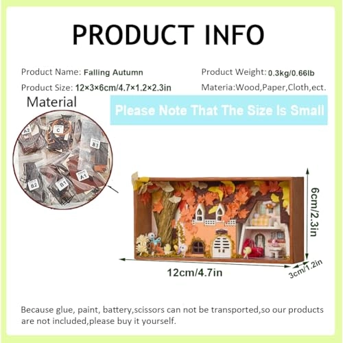 Miniature Wooden Dollhouse Furniture Kit - Creative Room 1:24