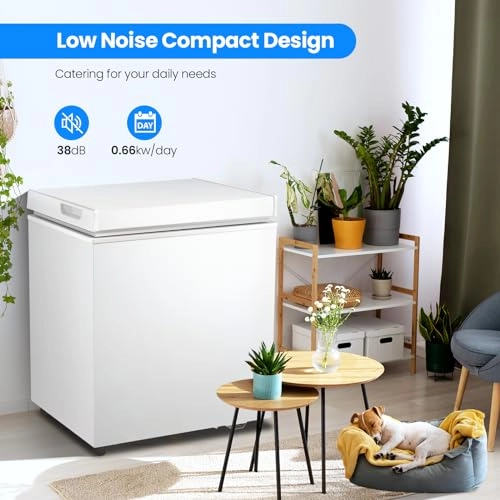 Chest Freezer - Removable Basket Free Standing Adjustable Temperature