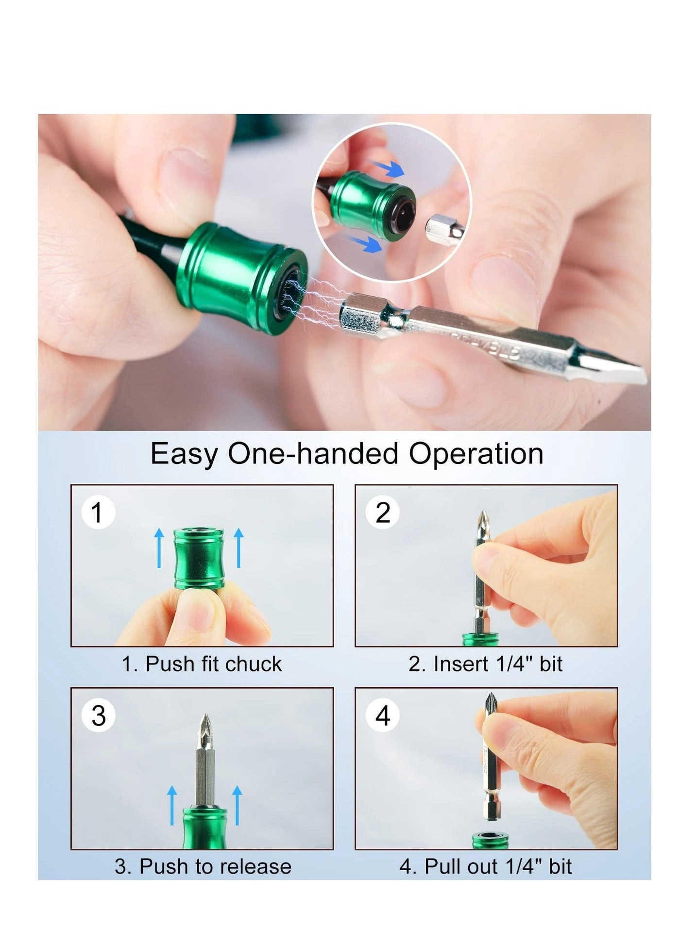 Drill Bit Holder - 1/4 Inch
