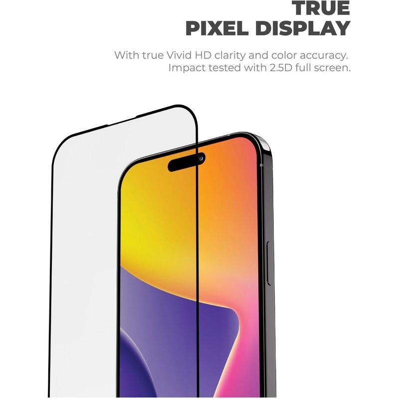 Clear Tempered Glass Screen Protector for iPhone 16