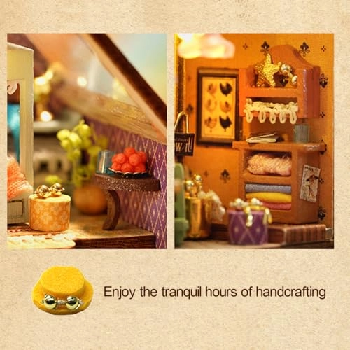 DIY Miniature Dollhouse Kit - Happy Manor 1:100