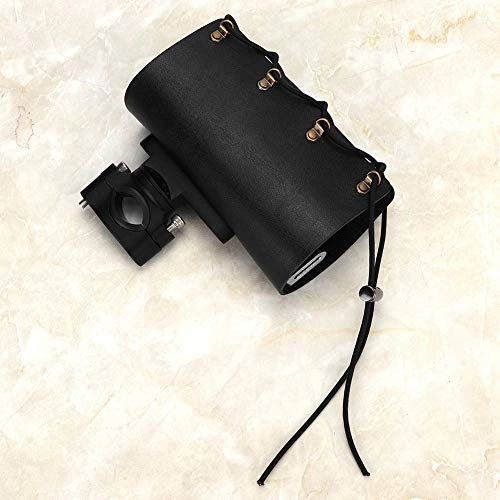 Motorcycle Cup Holder - Adjustable PU leather Black