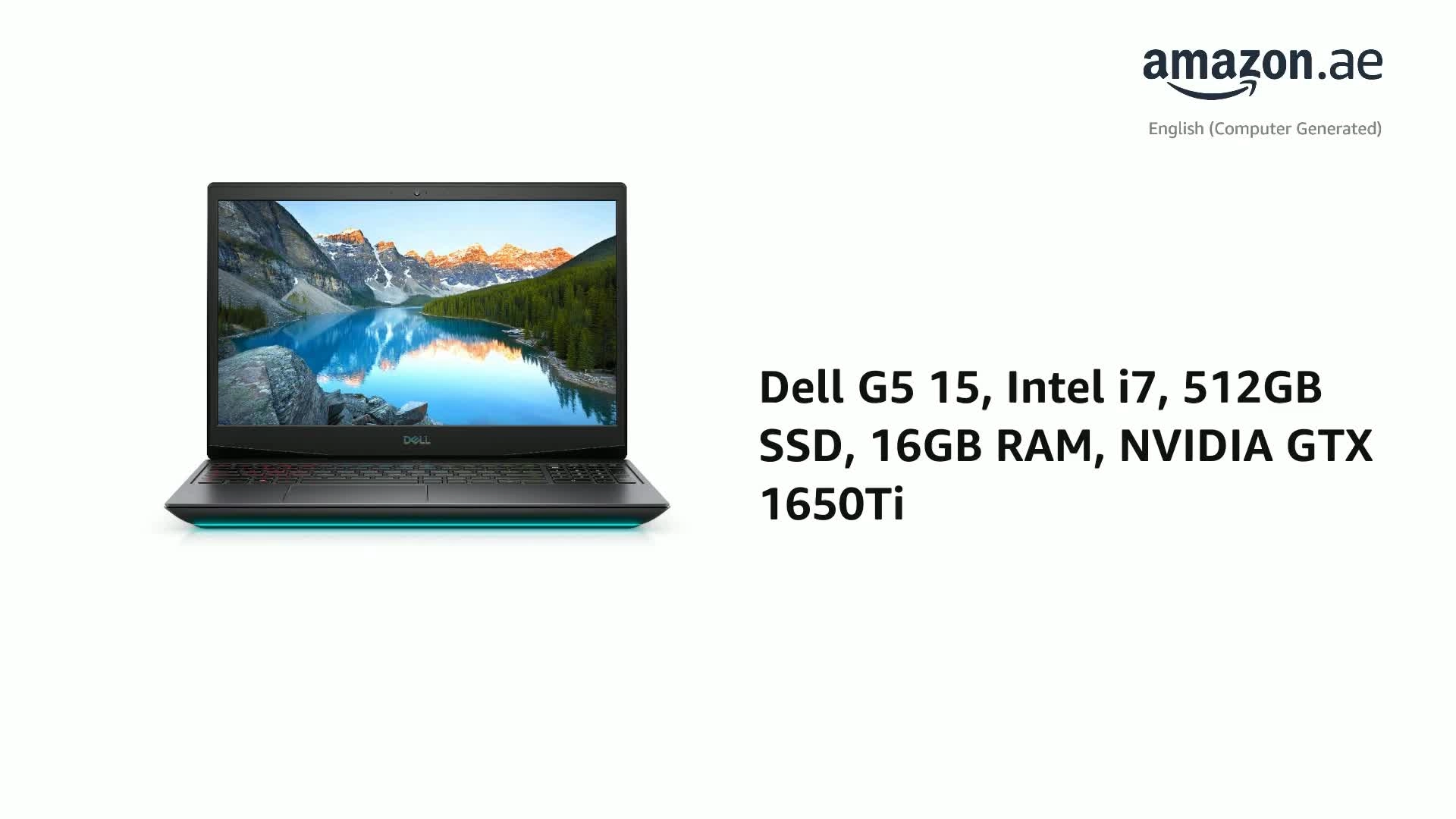 G5 5500 5500-G5-7400O-BLK - 15.6'' Core i7 16GB DDR4 512GB SSD