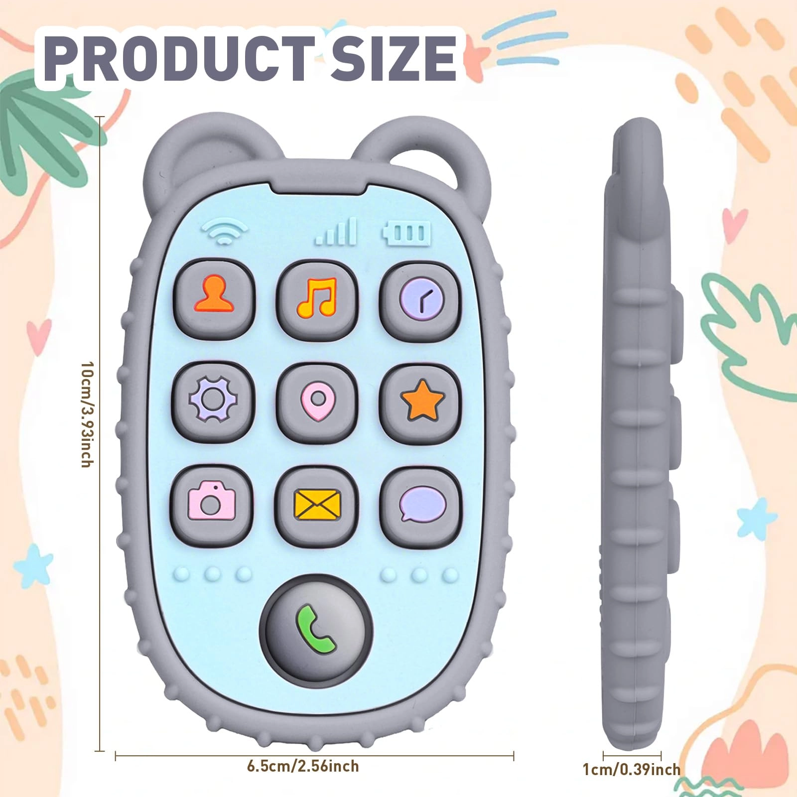Phone Press Teether - Silicone