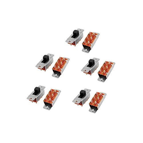 SourcingMap Slide Switch - DPDT 2 Position 6 Terminal - 10 pcs