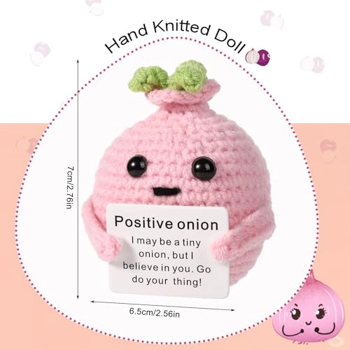 Onion 7 cm Crochet - Pink Emotional Support